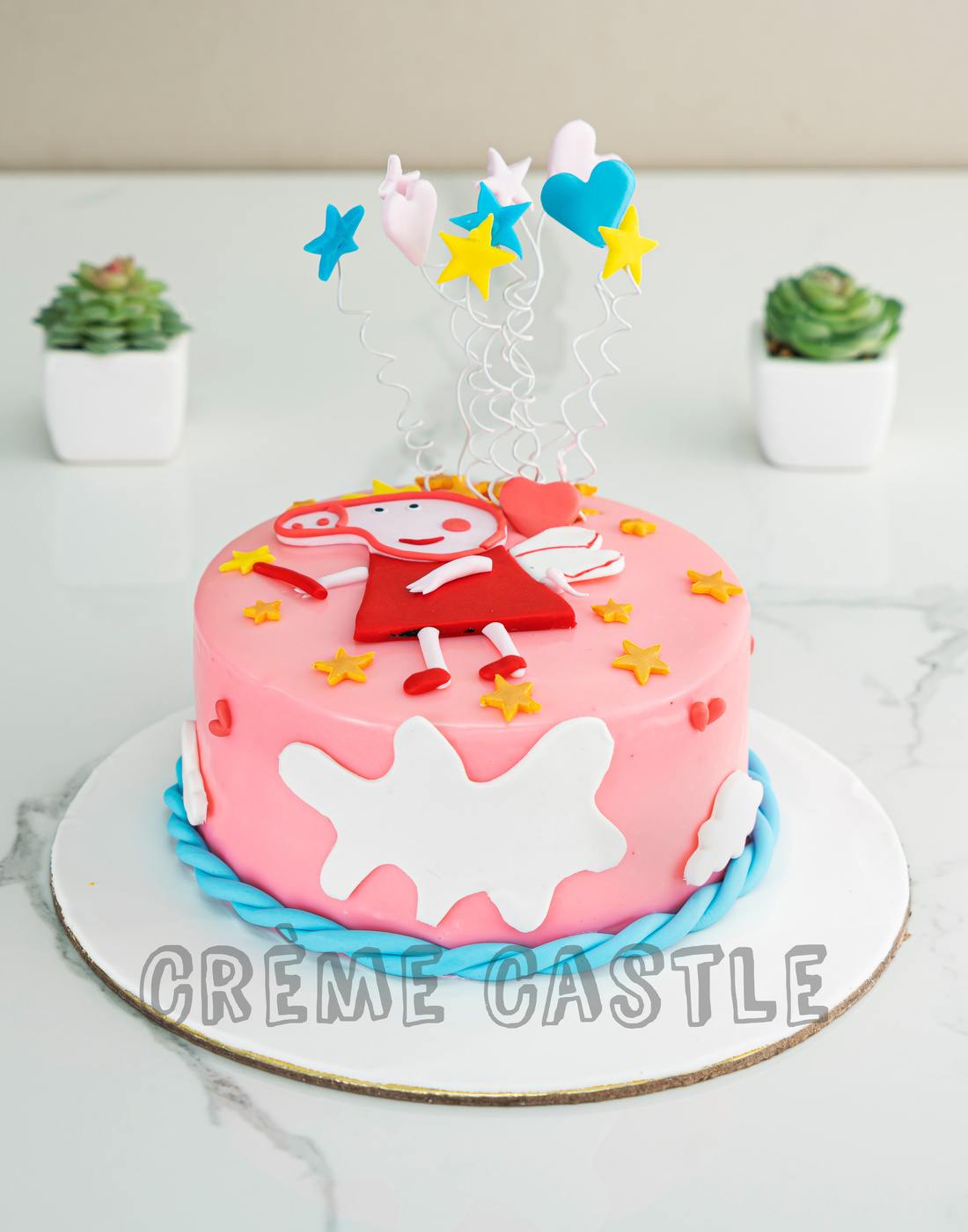 Birthday pinky dot | 2 tier buttercream cake | lynnhassan | Flickr