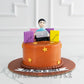 Bookish Workaholic Cake