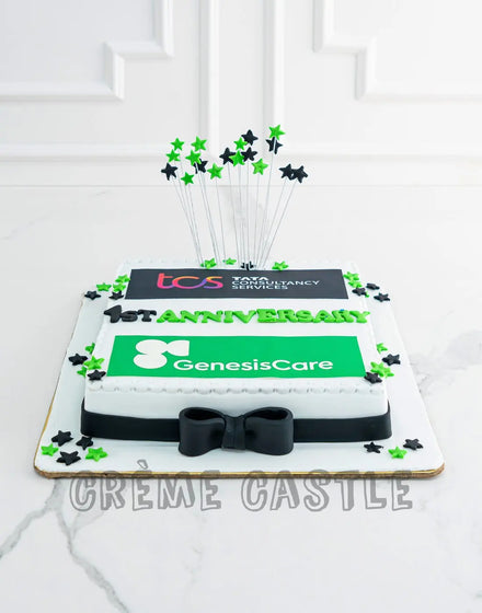 Corporate Green Cake