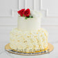 White Tier Cake | Creme Castle