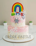 Pink Rainbow Gift Cake