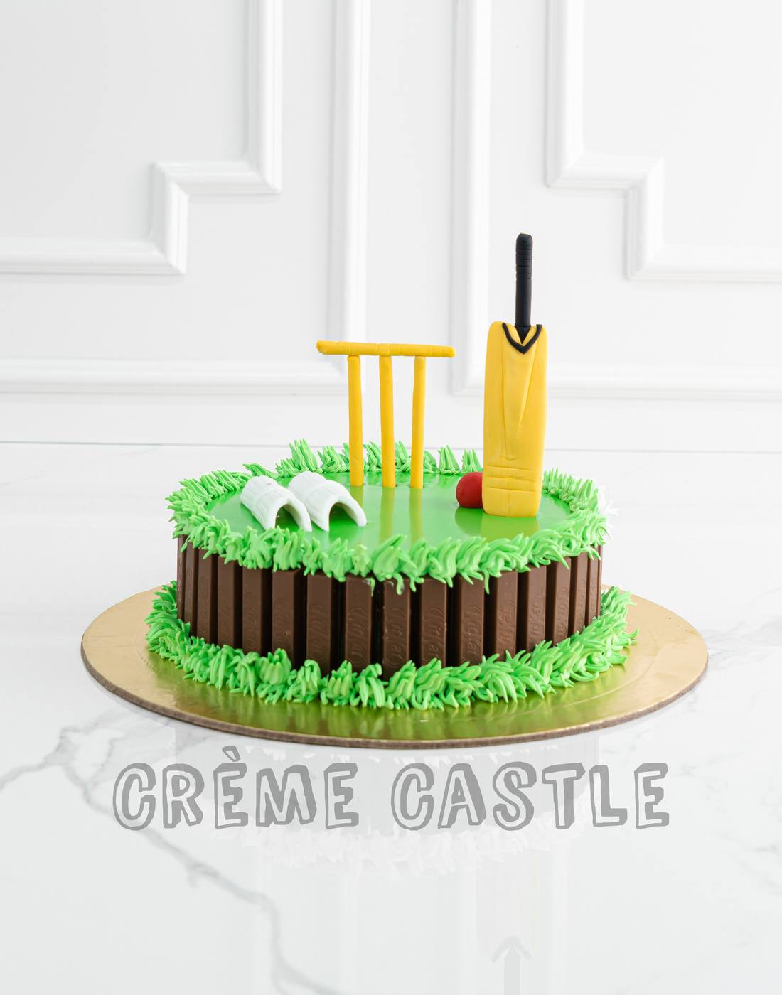 Cricket ball cake for my husband's birthday : r/cakedecorating