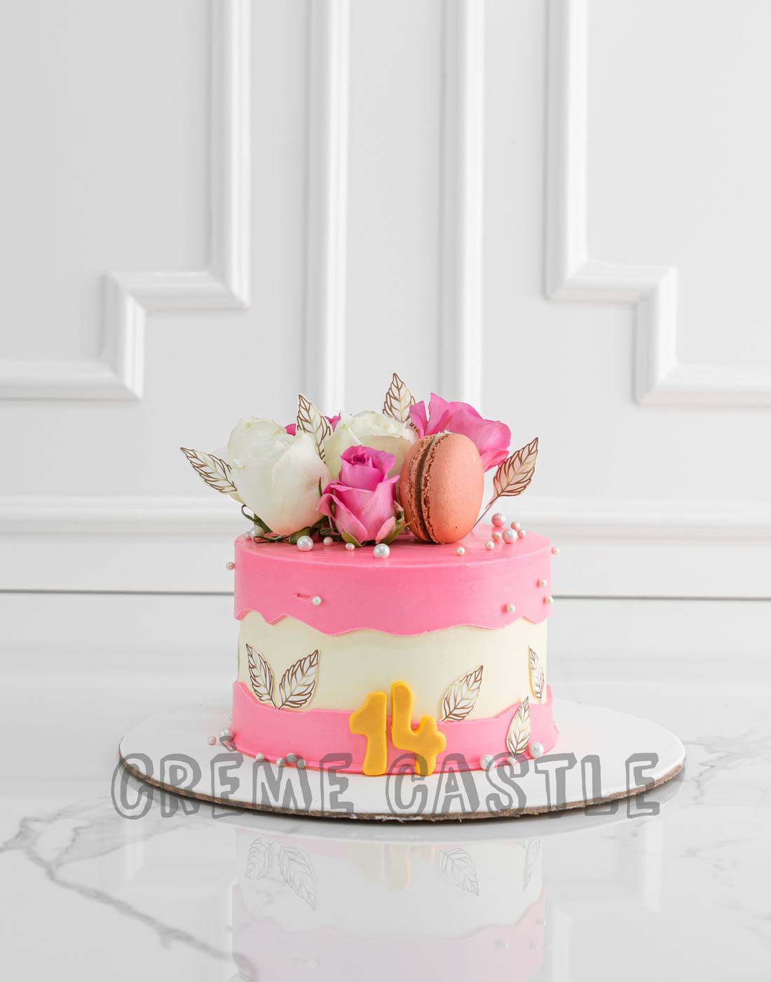 Shaded Macaron Cake