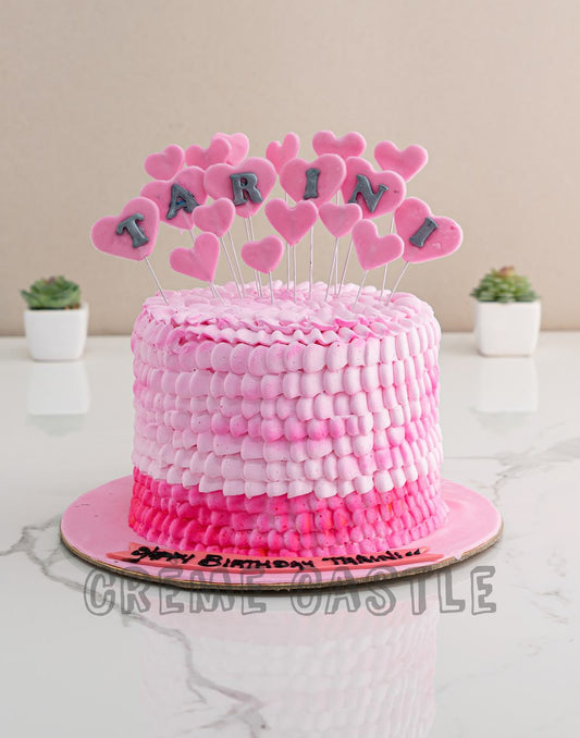 Pink Frills Cake