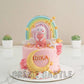 Peppa Rainbow Pink Cake