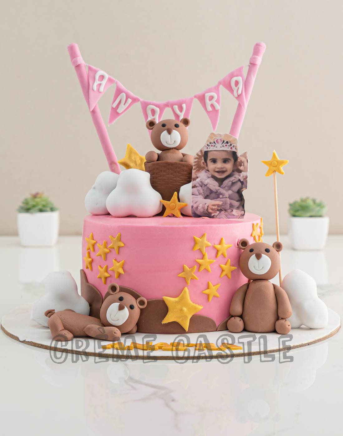 Teddy and Girl Cake