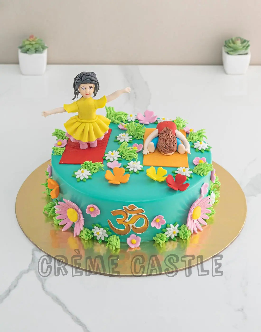 Yoga Theme Cakes Get it now - Creme Castle