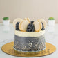 Silver Macaron Cake