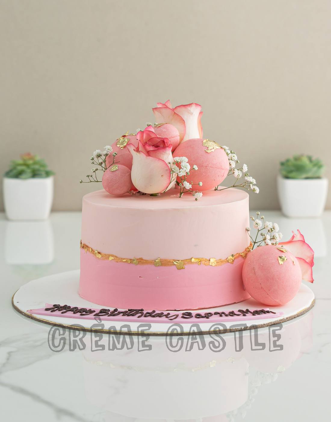 Pretty Rosy Cake