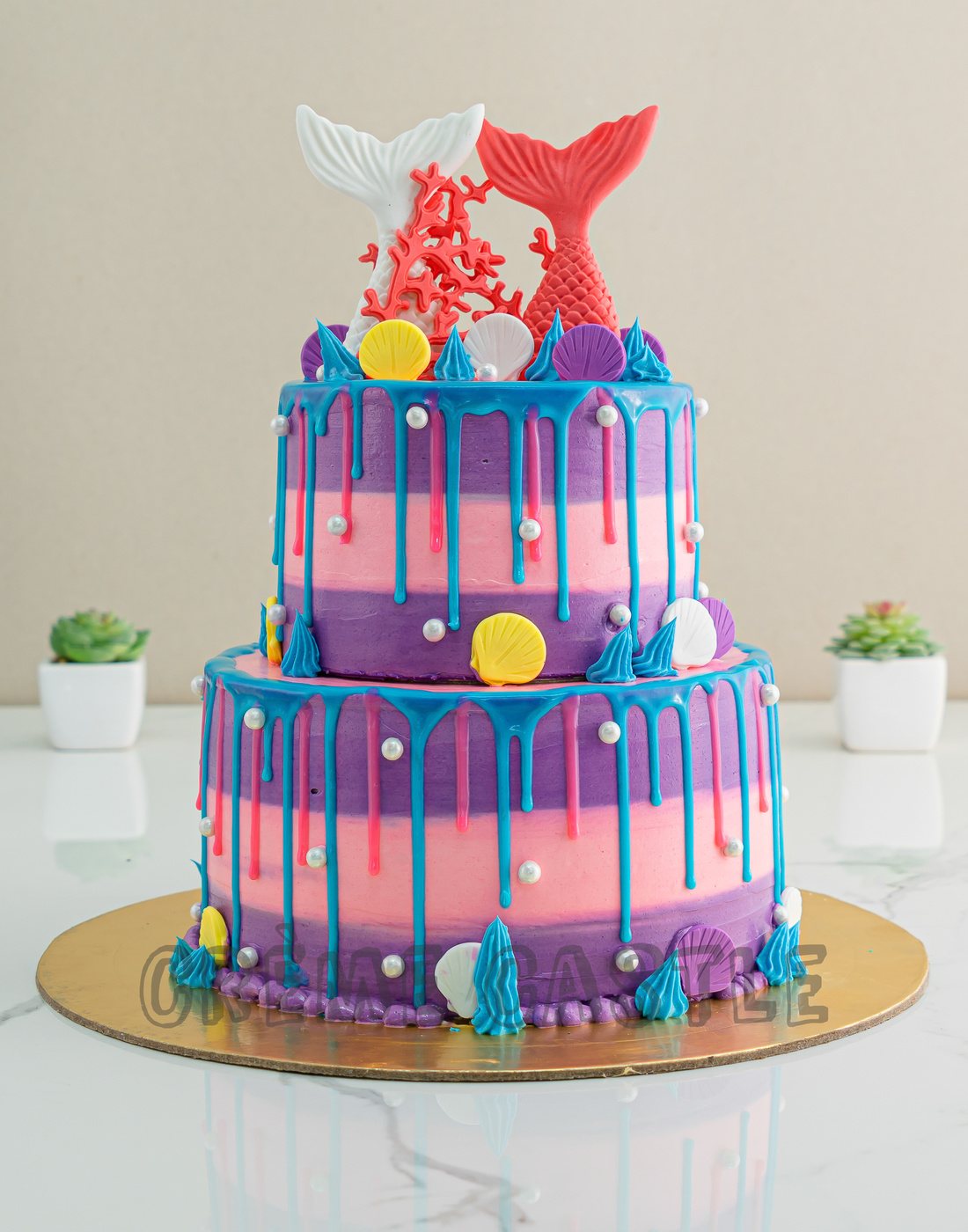 Underwater Tier Cake | Cakes for Daughter | Creme Castle