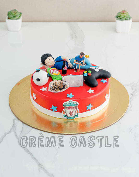 Chilling Liverpool Fan Cake