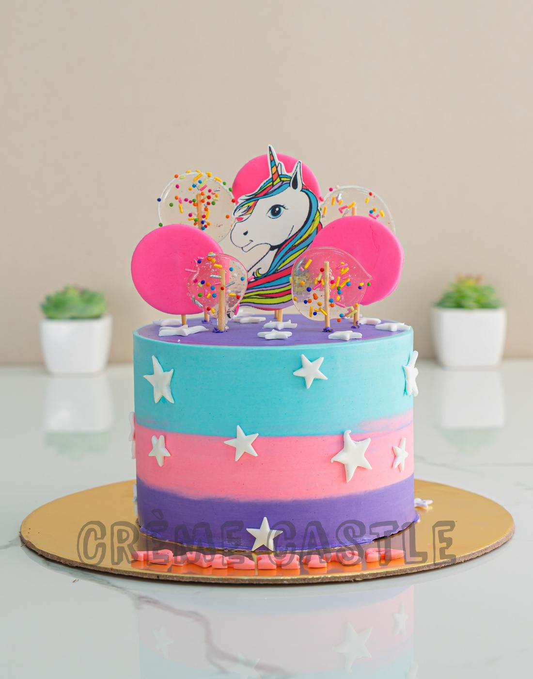 Whimsical Unicorn Cake | Kek Vanilla & Chocolate