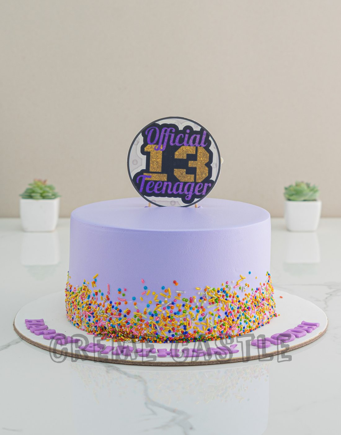 Teenager Purple Cake