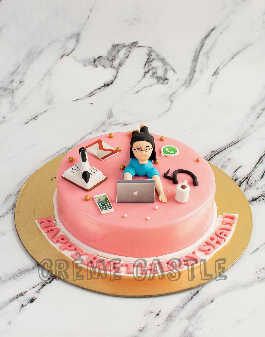 Workaholic Pink Cake