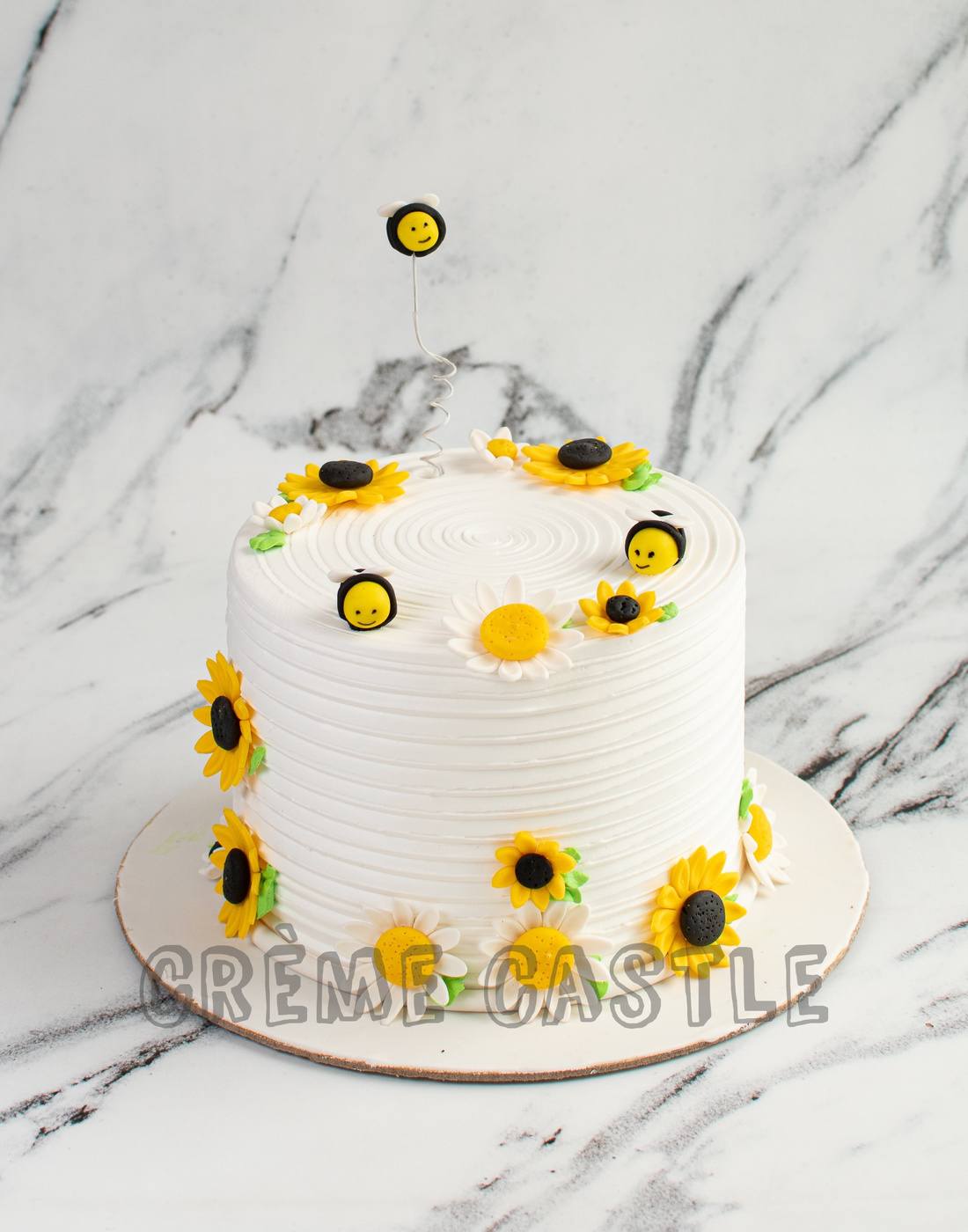 BUTTERCREAM PALETTE KNIFE SUNFLOWER CAKE - YouTube