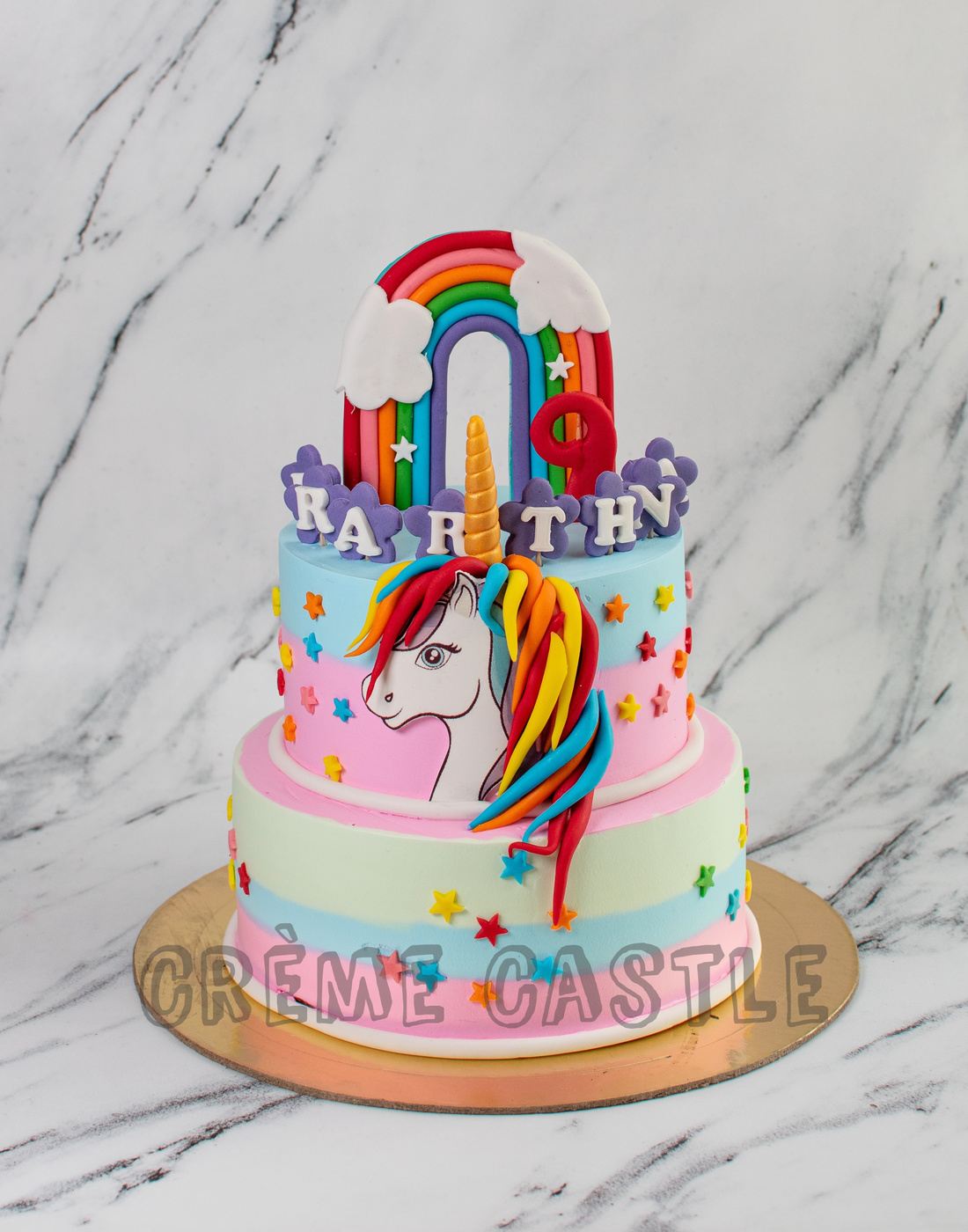 Pattern Unicorn Tier Cake