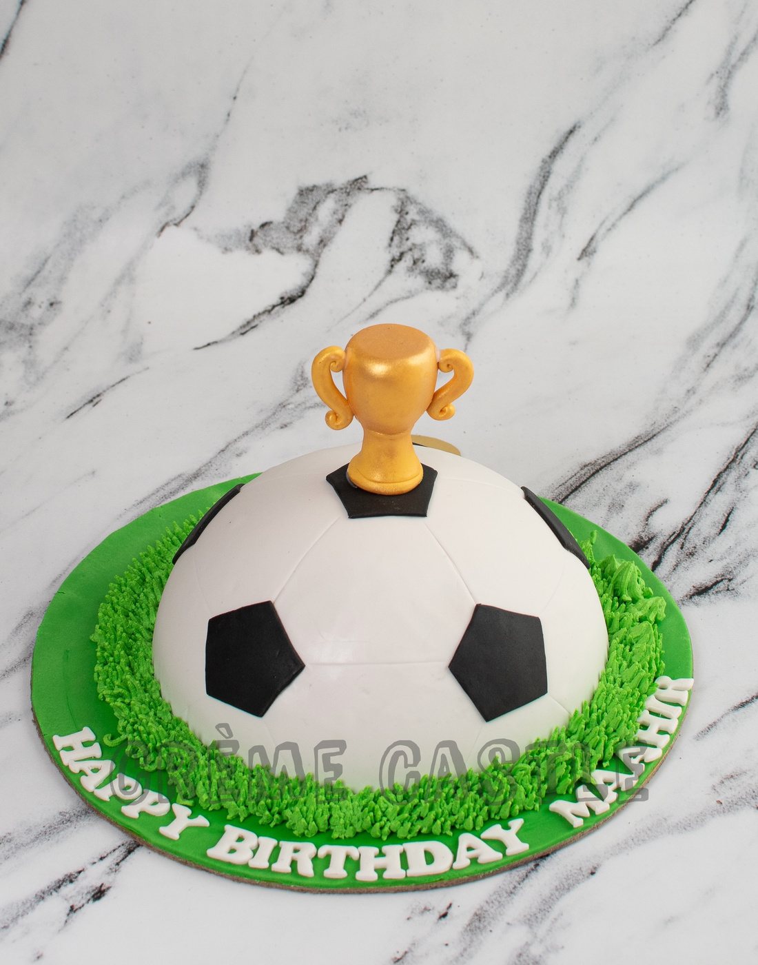 Football Pinata Trophy Cake