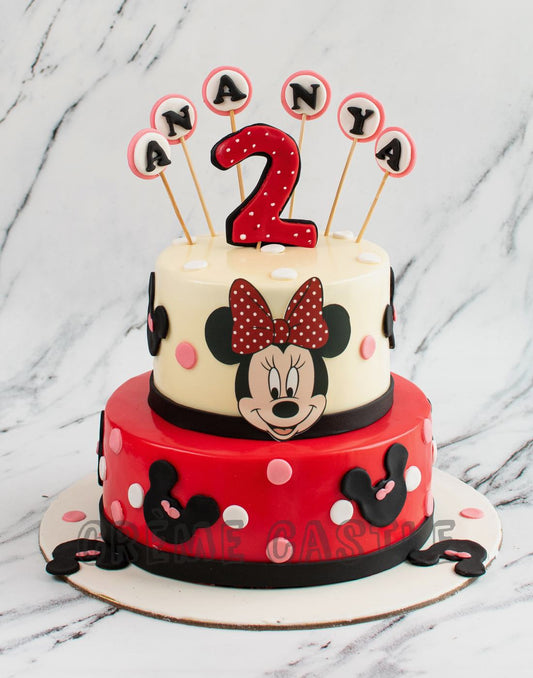 Minnie Mouse Tier Cake