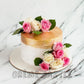 Floral Gold Cover Cake