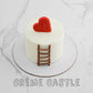 Ladder Heart Valentine Cake