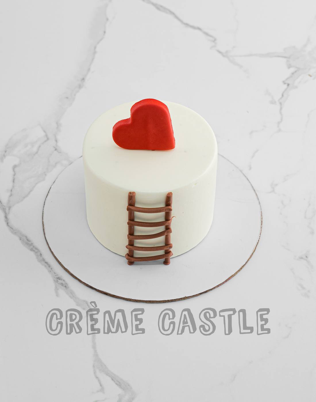 Ladder Heart Valentine Cake