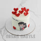 Cupic Couple Valentine Cake