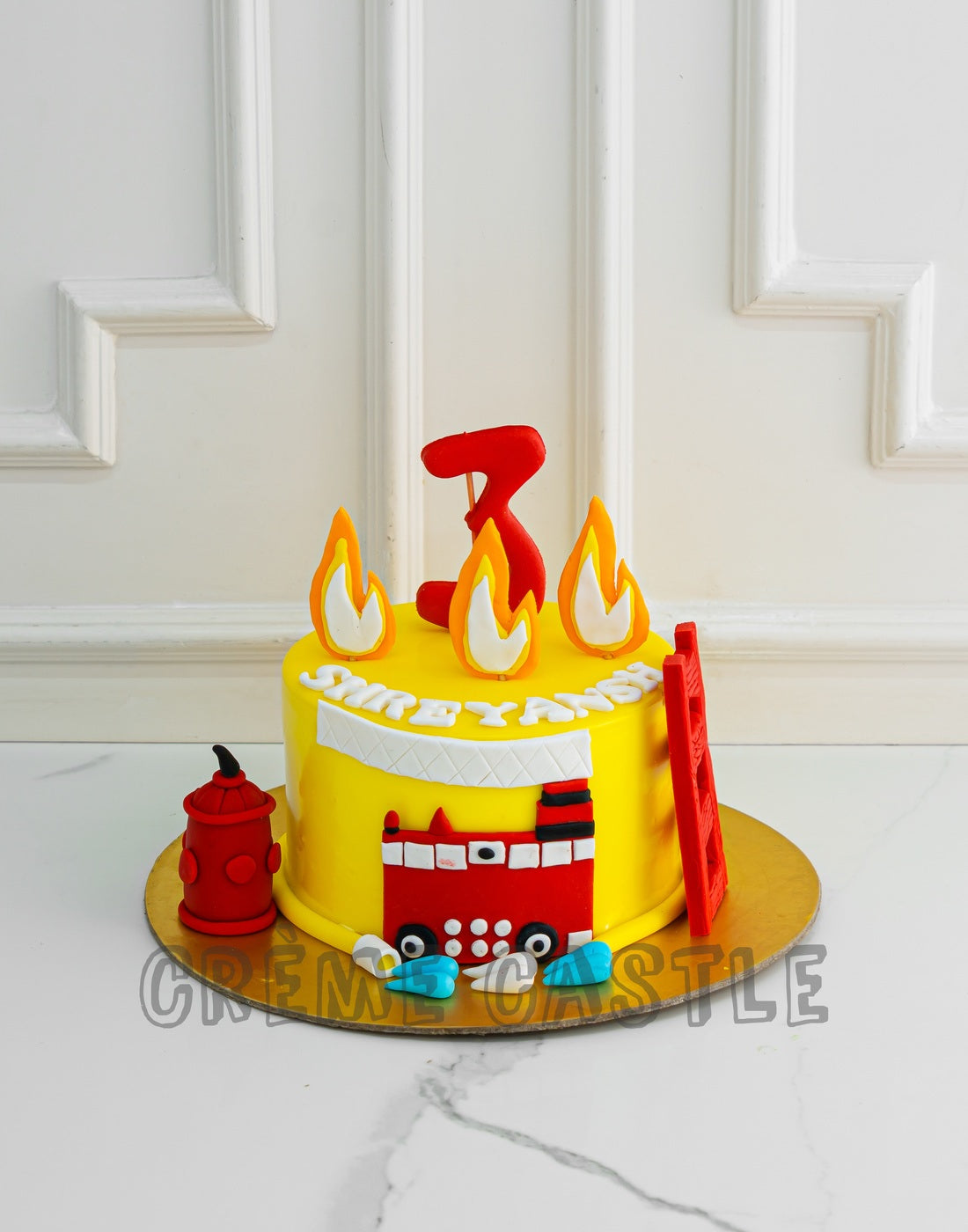 Fire Truck Cake