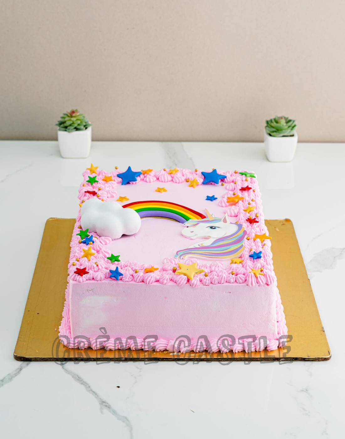 Unicorn Square Cake