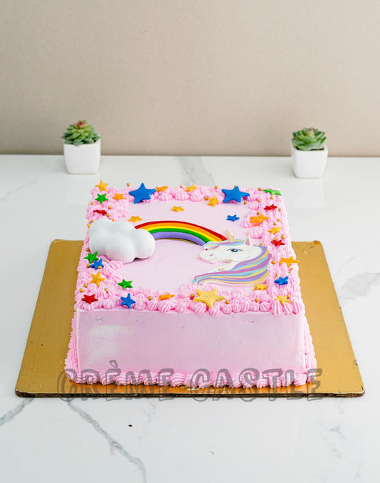 Unicorn Square Cake