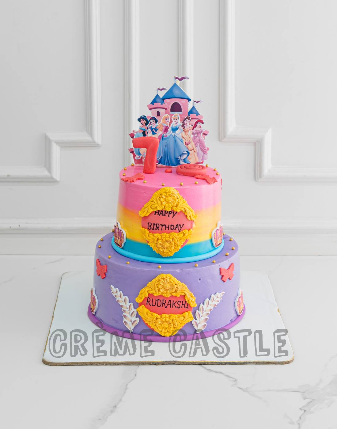 Ombre Princess Cake