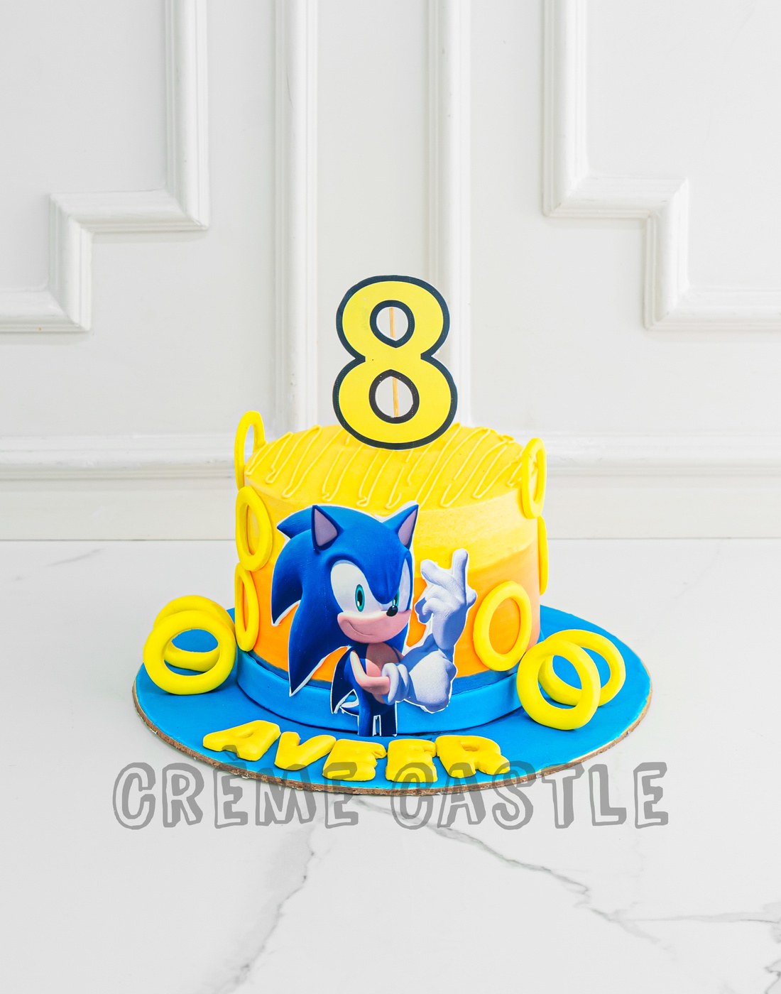 Sonic Rings Cake