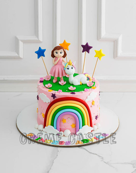 Unicorn Fan Girl Cake