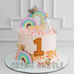 1st Birthday Rainbow Theme Cake - Creme Castle
