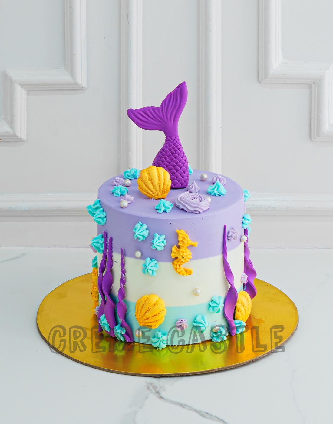 Mermaid Cake Topper for 1st Birthday  Cake Decoration for Party Glitter  Smash Cake Topper 1 Sign Cake Flag