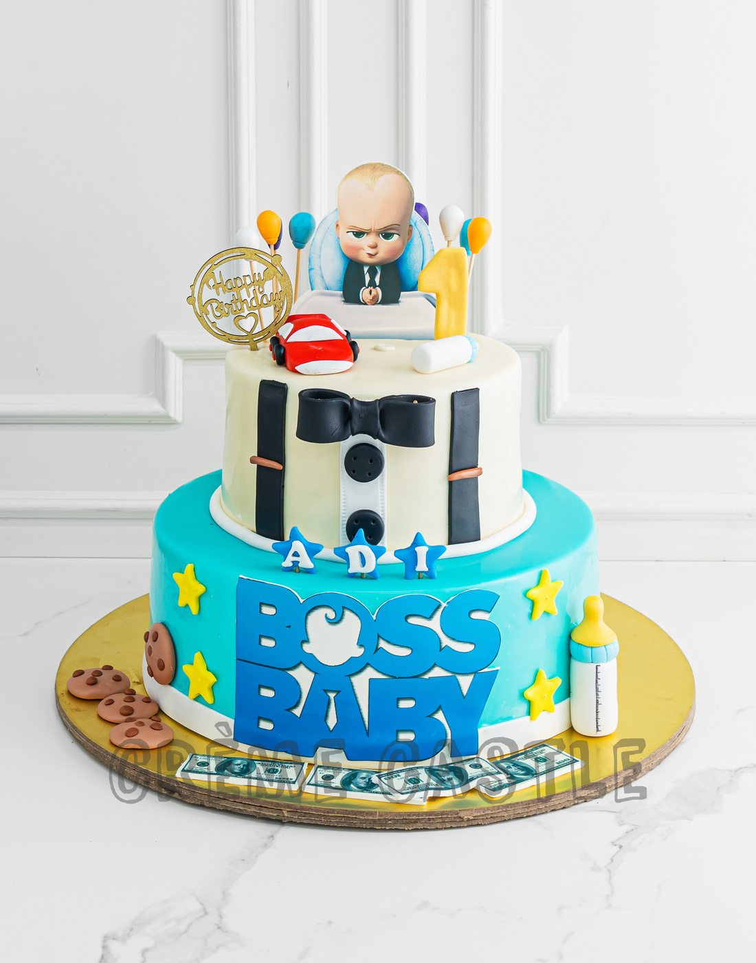 Boss Baby Light Blue Cake - CakeIndulge PH