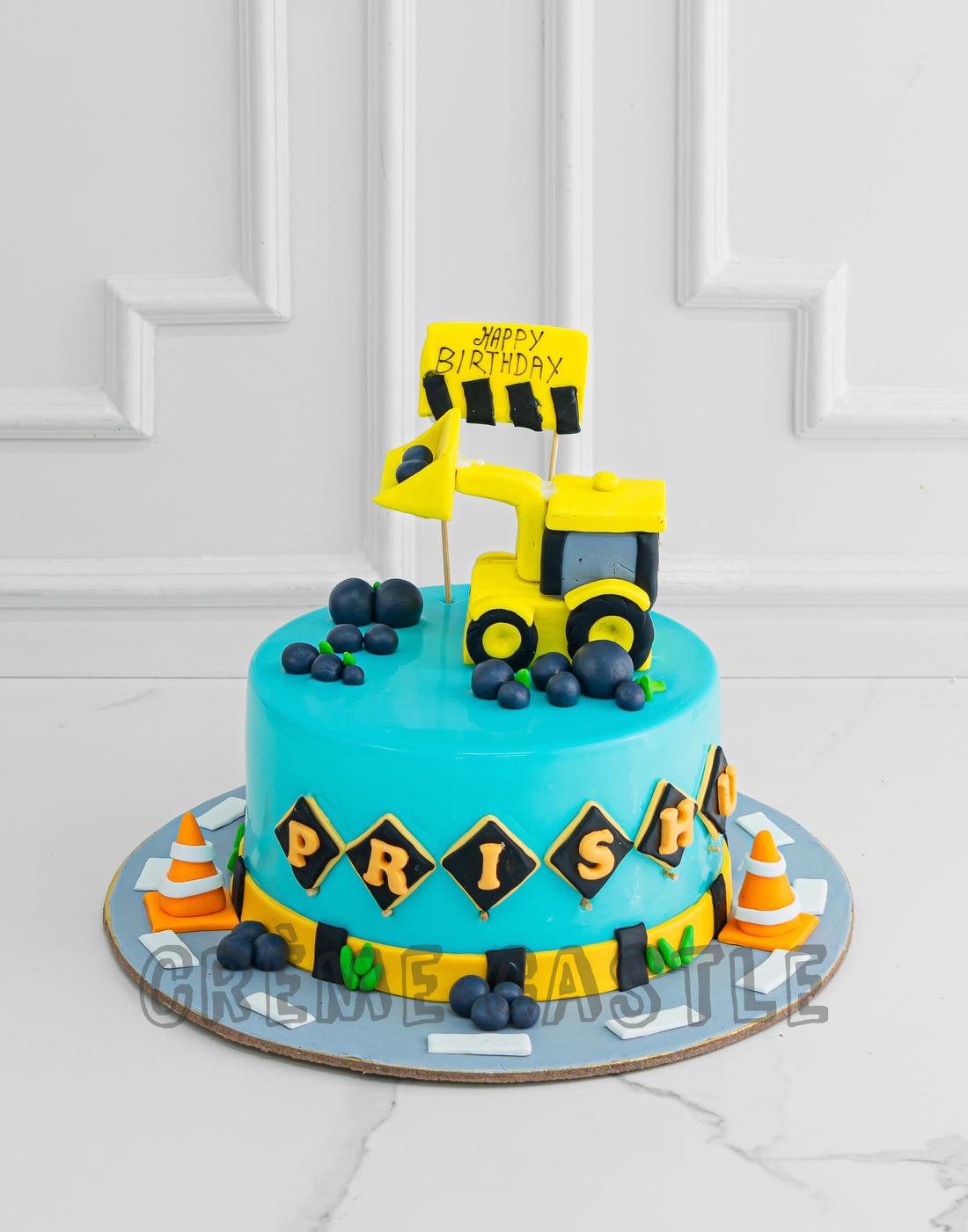 Crane Building Cake