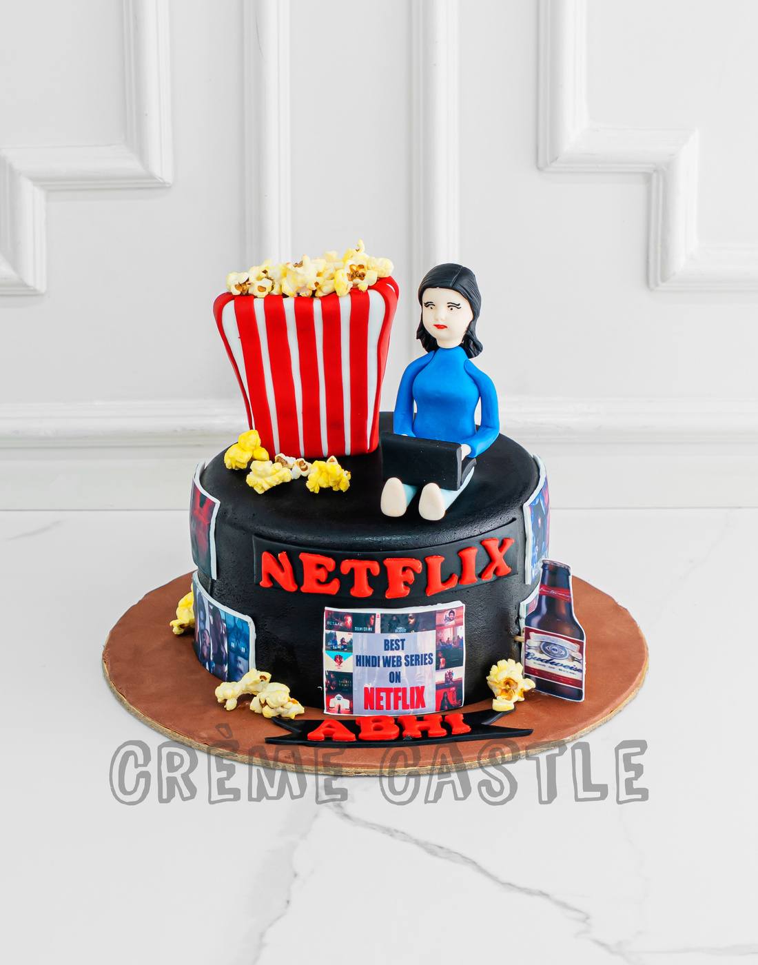 Buy Netflix Lover Fondant Cake Online in Delhi NCR : Fondant Cake Studio