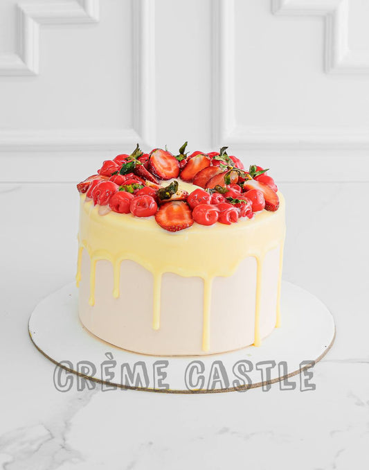 Strawberry Drip Cake