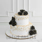 Black Rose Wedding Cake | Creme Castle