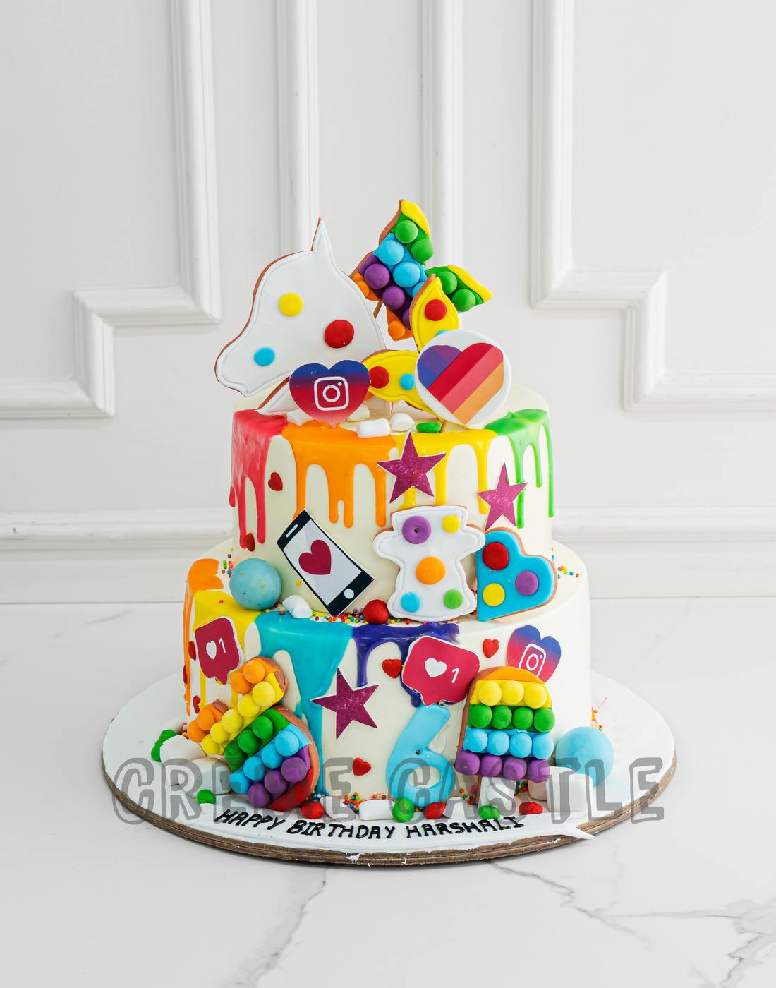 Pop It Rainbow Cake