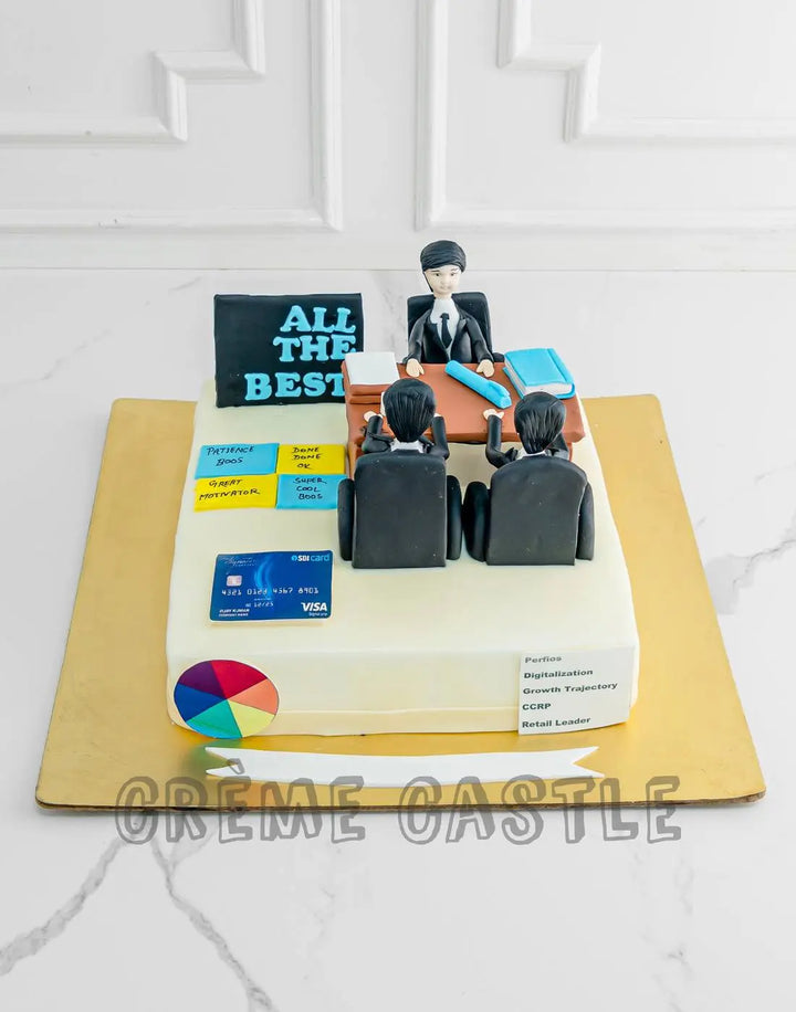 Work Cake Corporate Theme Cakes | Office Cake | Creme Castle