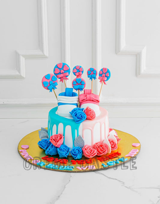 Baby Shower Floral Cake