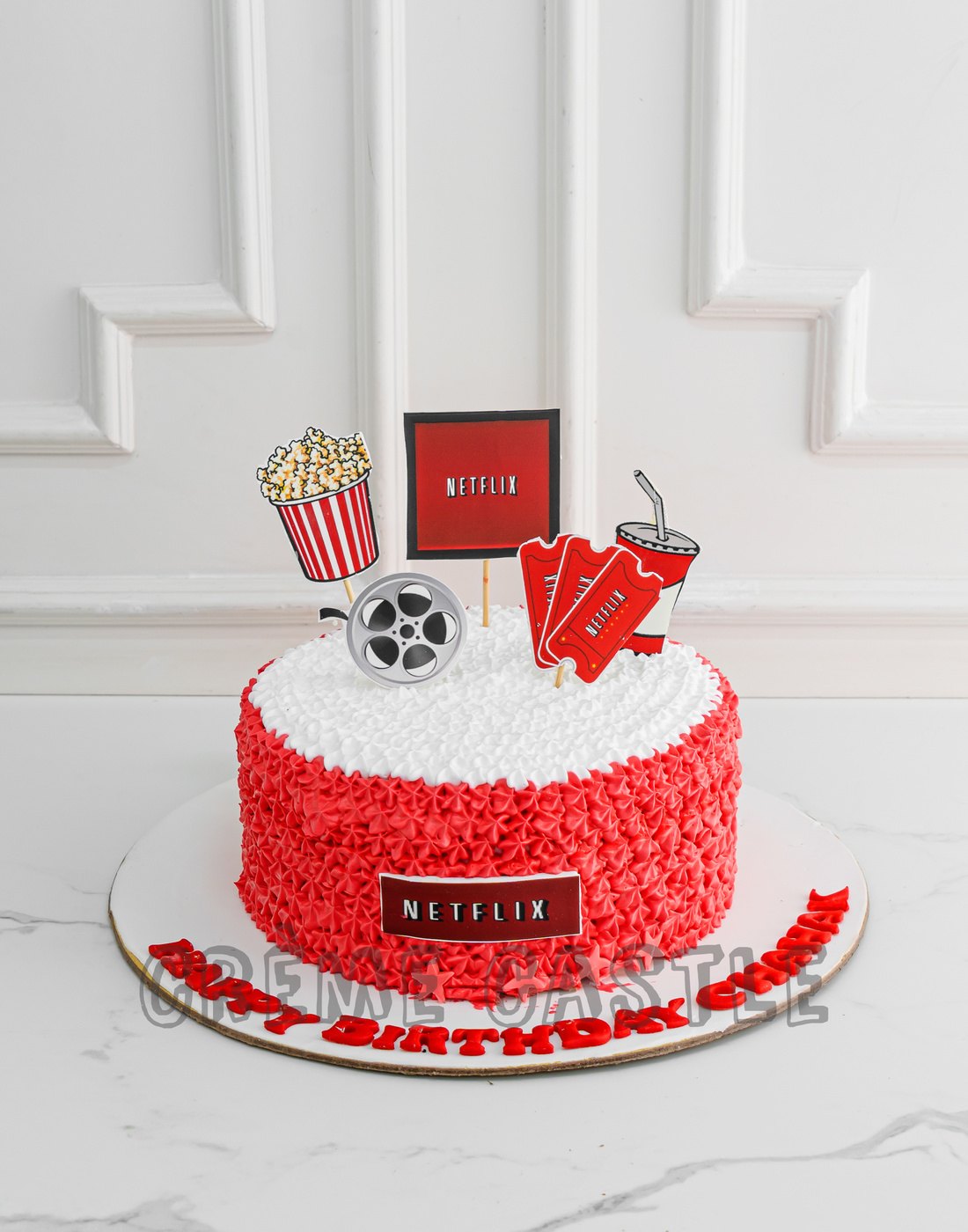 Netflix Lover Cake – Creme Castle