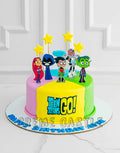 Teen Titans colourful Cake