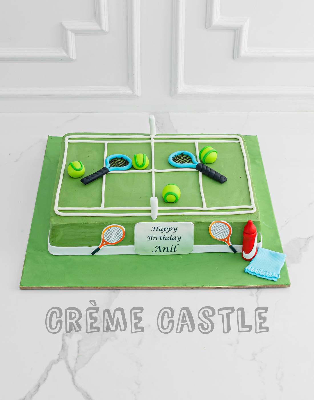 Tennis Court Theme Cake