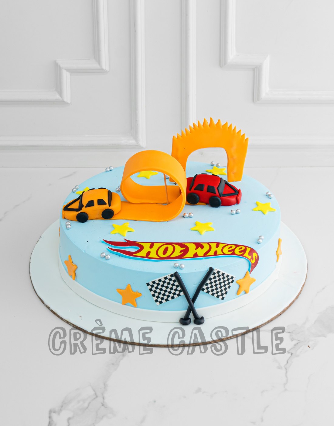 Hot Wheels Track Cake