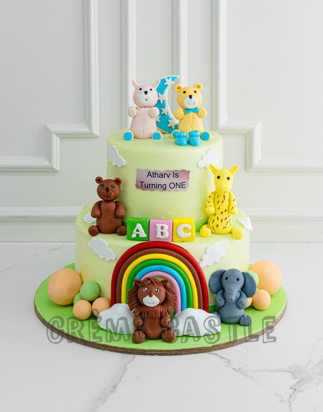 Pastel Animals Cake