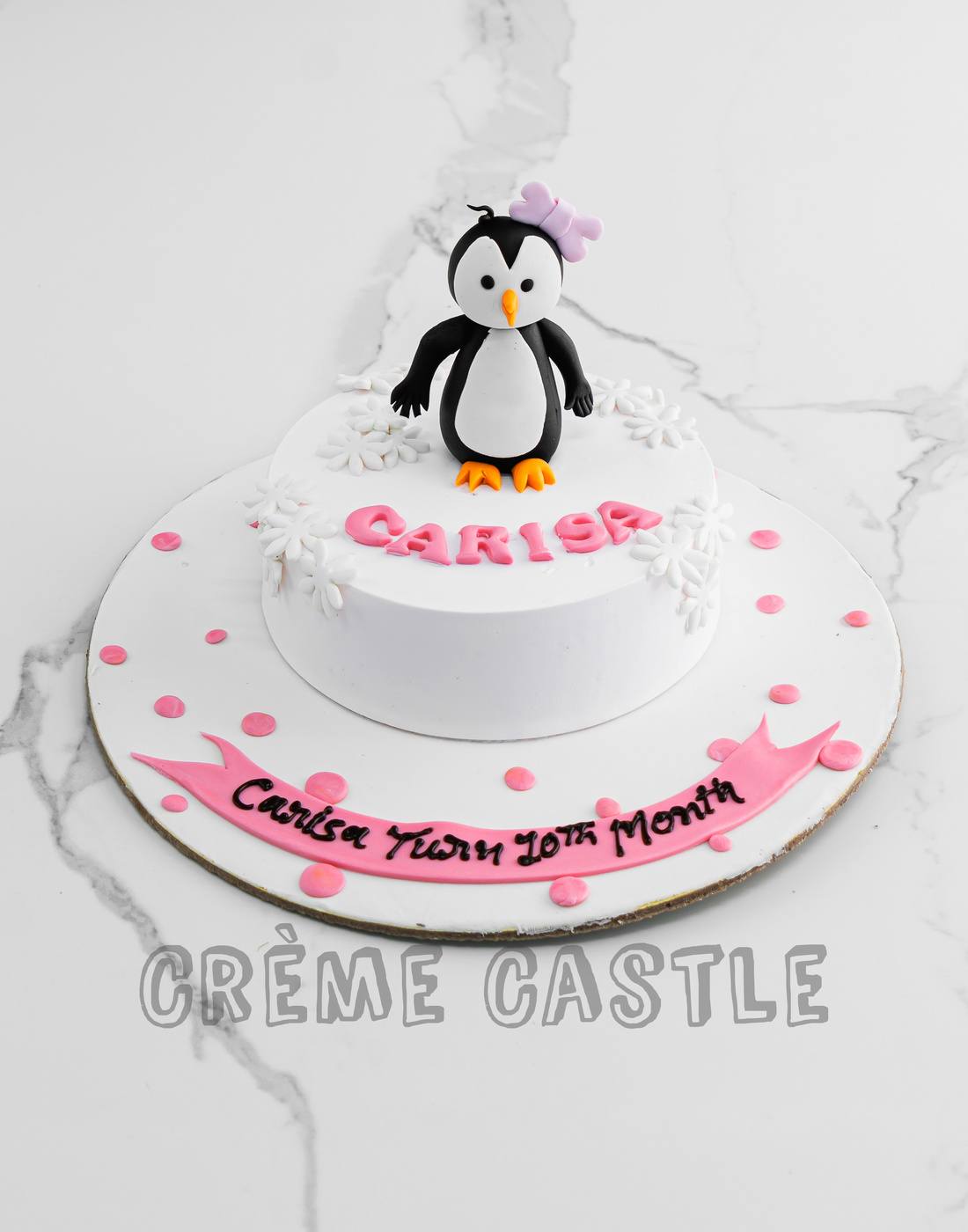 Playful Penguin Cake