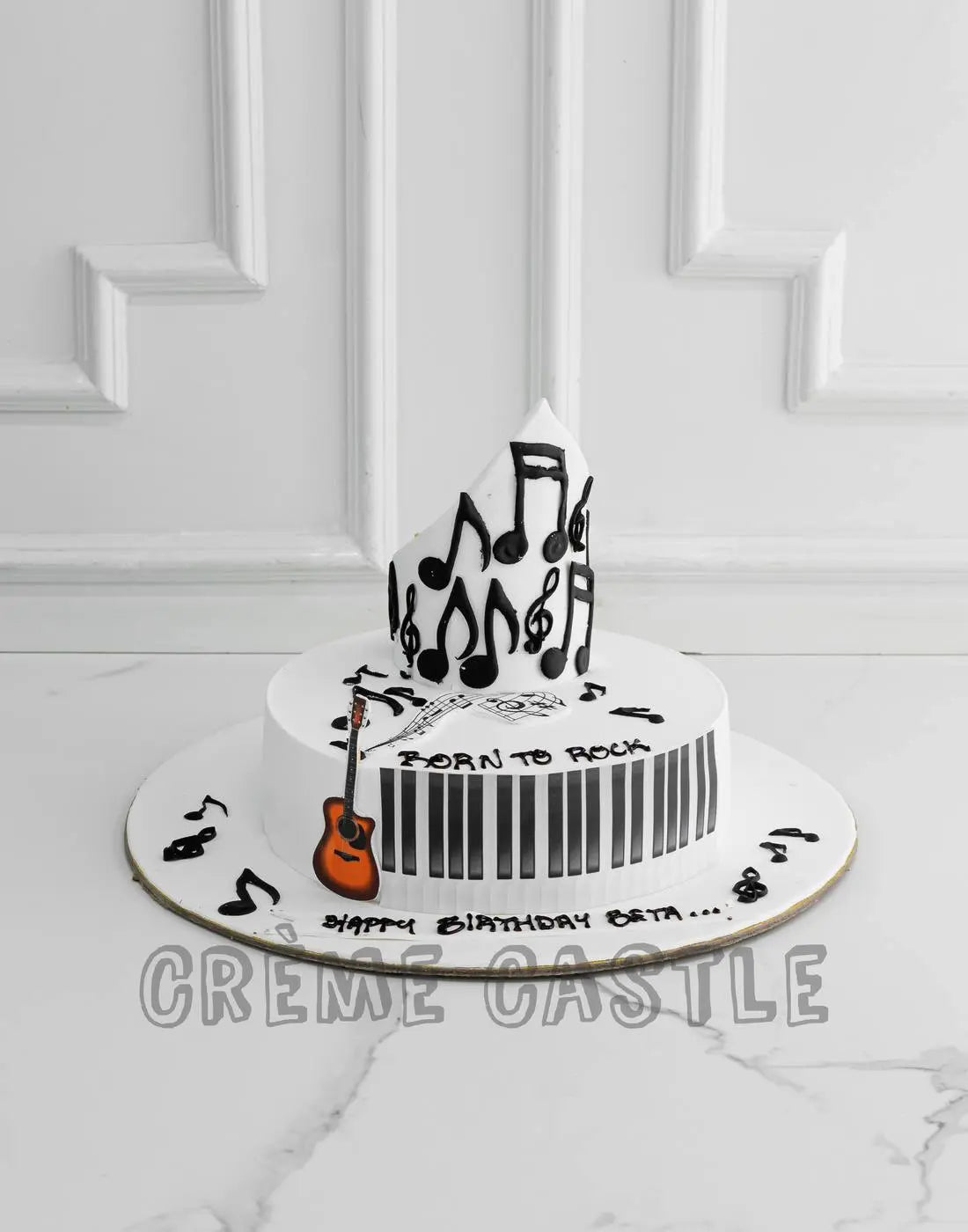 Piano Notes Cake