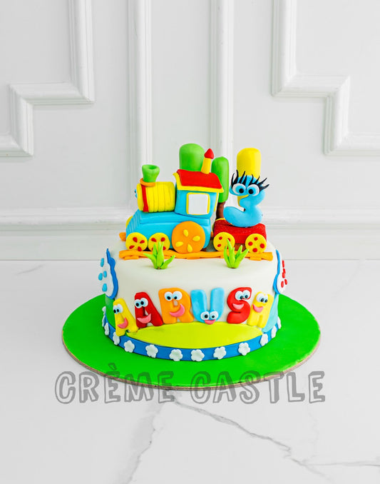 Fruit Train Cake